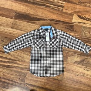 NWT boys button US polo long sleeve button shirt. Size 4.